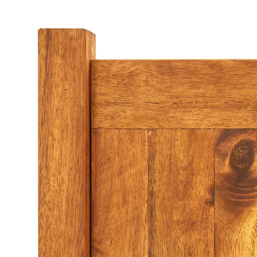 Helloshop26 - Jardinière lit surélevé plantes fleurs jardin 50 x 25 x 25 cm bois d'acacia - Imagen 4
