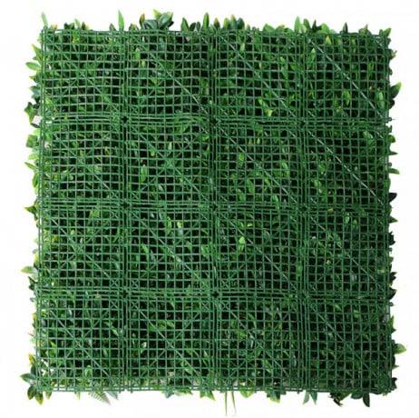 James Grass - France Green - Mur végétal artificiel feuillage exotic 1m x 1m, Long 13 m - Imagen 2