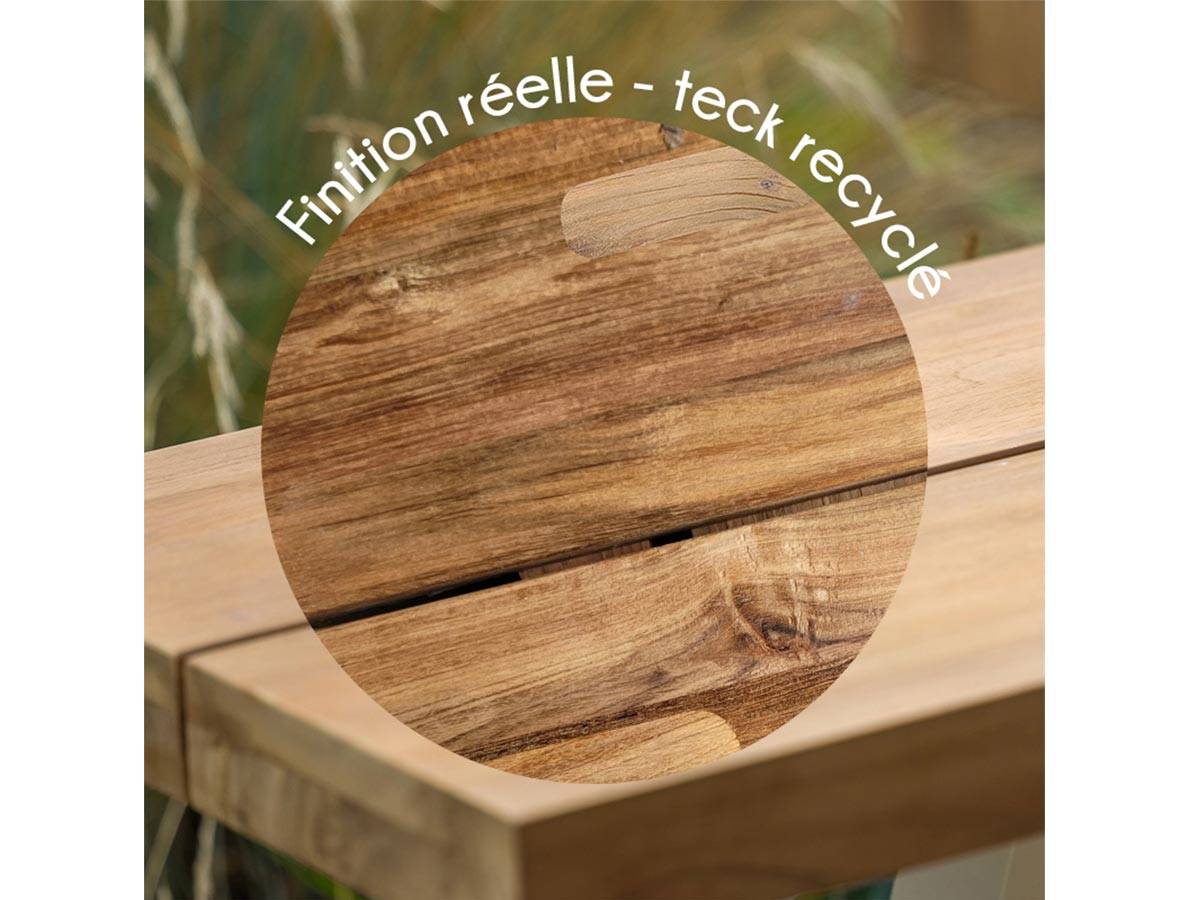 Table d'extérieur esprit bord de mer - JARDILINE - Aluminium - Naturel - Imagen 6