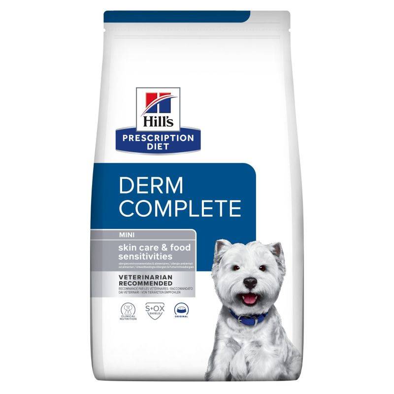 CROQUETTES CHIEN ADULT PRESCRIPTION DIETS DERM COMPLETE MINI - HILL'S 1 kg - Image 1