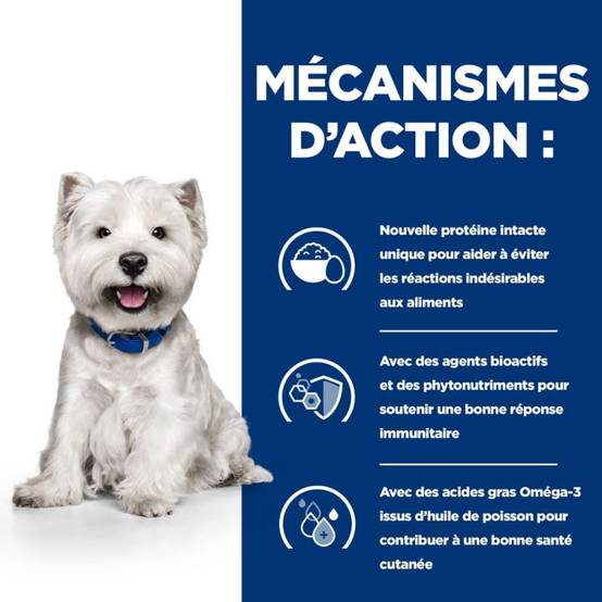 CROQUETTES CHIEN ADULT PRESCRIPTION DIETS DERM COMPLETE MINI - HILL'S 1 kg - Image 4