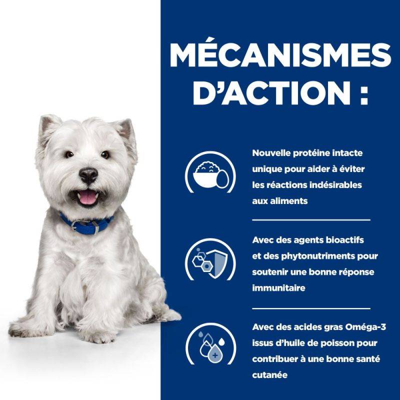 CROQUETTES CHIEN ADULT PRESCRIPTION DIETS DERM COMPLETE MINI - HILL'S 1 kg - Image 4
