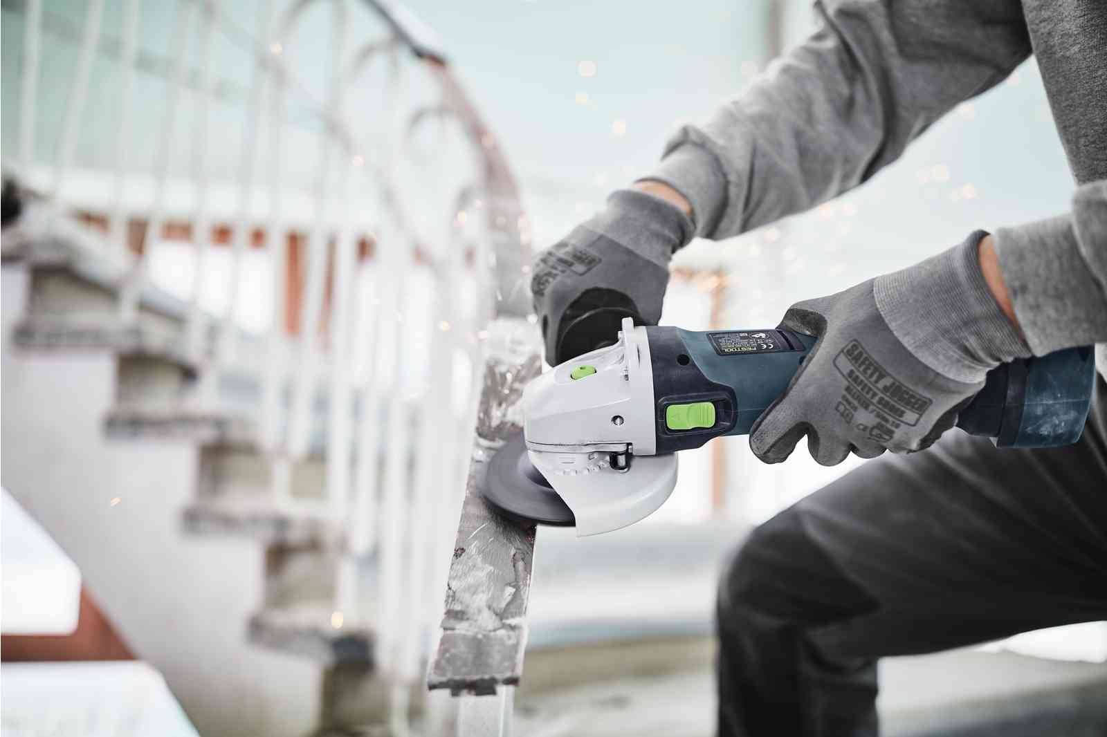 Festool - Meuleuse d'angle 18V AGC 18-125 5,0 EBI-Plus + 2 batteries 5Ah + chargeur en coffret Systainer SYS3 - FESTOOL - 577700 - Imagen 7