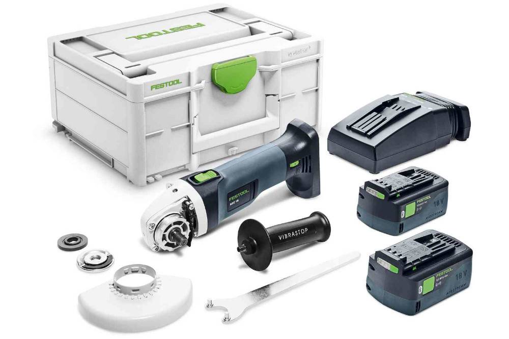 Festool - Meuleuse d'angle 18V AGC 18-125 5,0 EBI-Plus + 2 batteries 5Ah + chargeur en coffret Systainer SYS3 - FESTOOL - 577700 - Imagen 1