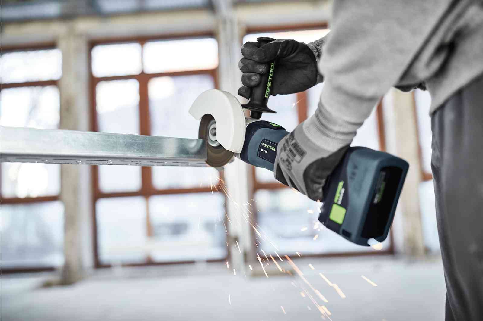 Festool - Meuleuse d'angle 18V AGC 18-125 5,0 EBI-Plus + 2 batteries 5Ah + chargeur en coffret Systainer SYS3 - FESTOOL - 577700 - Imagen 4