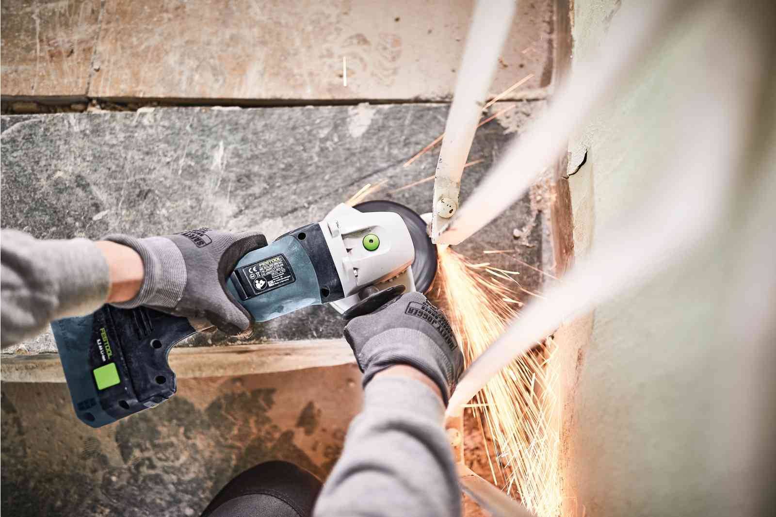 Festool - Meuleuse d'angle 18V AGC 18-125 5,0 EBI-Plus + 2 batteries 5Ah + chargeur en coffret Systainer SYS3 - FESTOOL - 577700 - Imagen 6