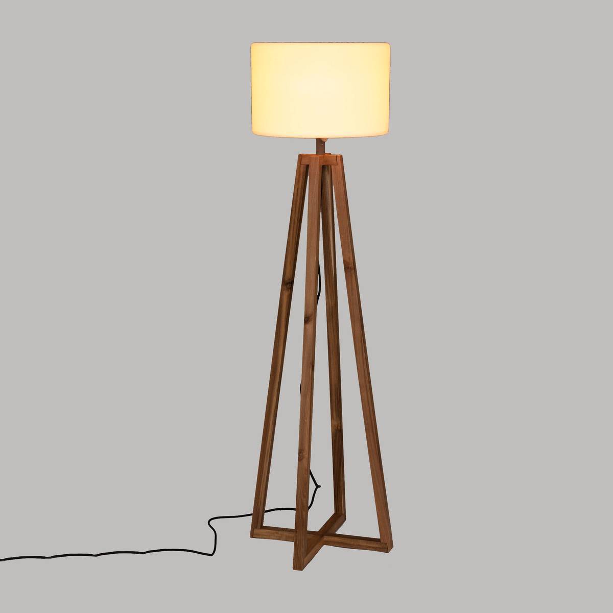 Lampadaire d extérieur "Matia" acacia blanc H148cm ATMOSPHERA CREATEUR D'INTERIEUR - Imagen 3