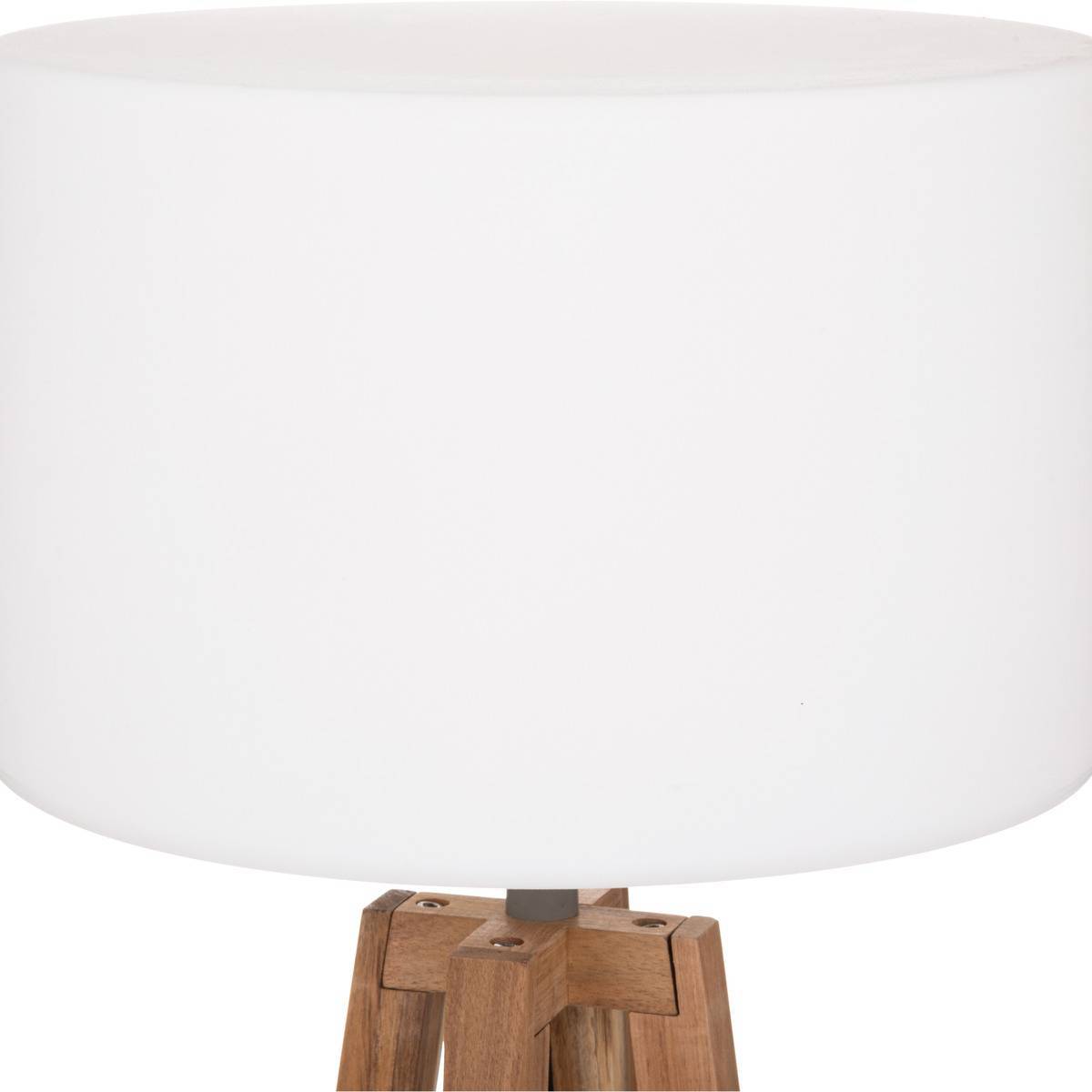 Lampadaire d extérieur "Matia" acacia blanc H148cm ATMOSPHERA CREATEUR D'INTERIEUR - Imagen 4