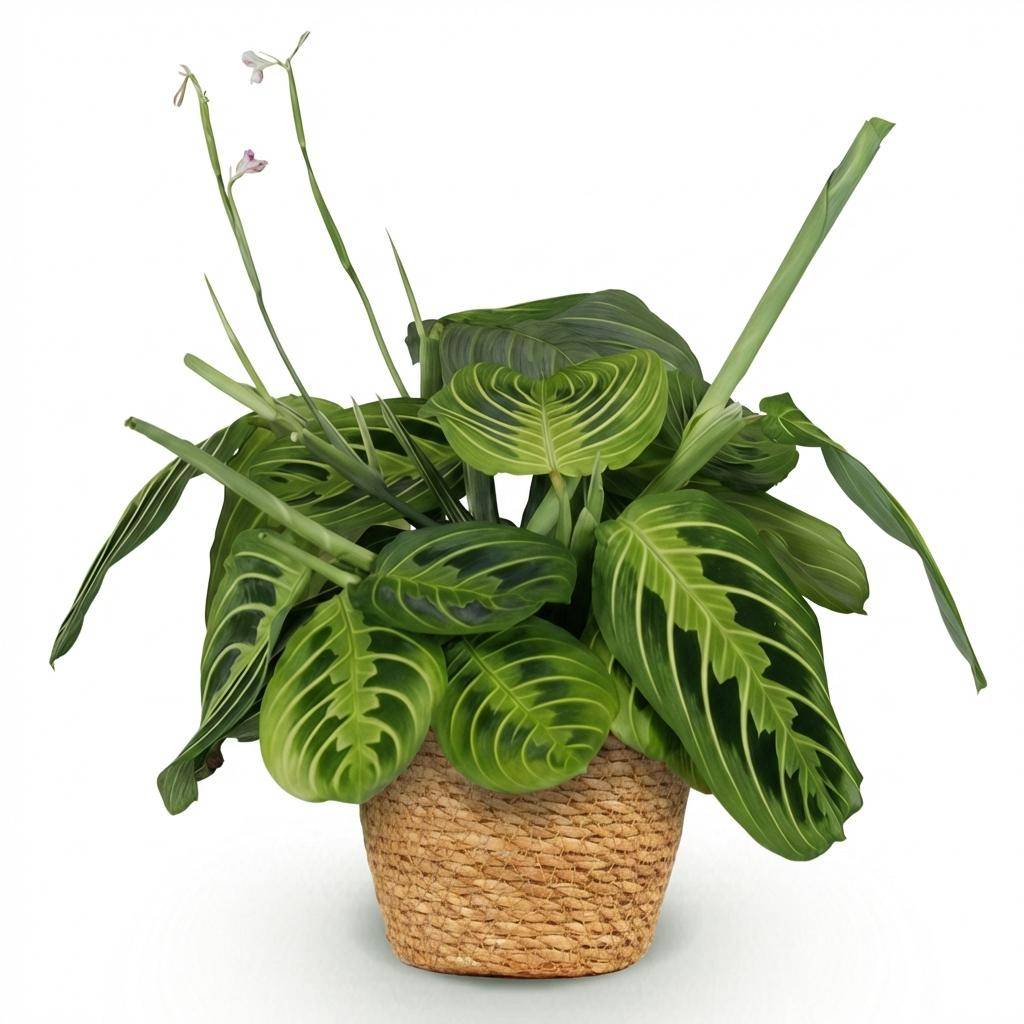 Maranta Fascinator Lemon Vert Clair - H35cm - Image 1