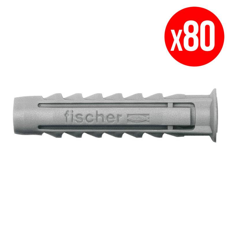 Fischer - Boîte de 80 chevilles à expansion SX FISCHER 531029 Ø8 x 40 mm Fischer