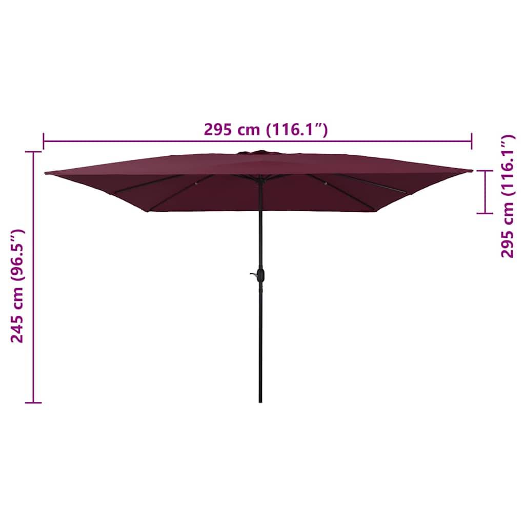Parasol de jardin Bordeaux 295 x 295 x 245 cm Polyester et Acier - PANGIVO - Image 6