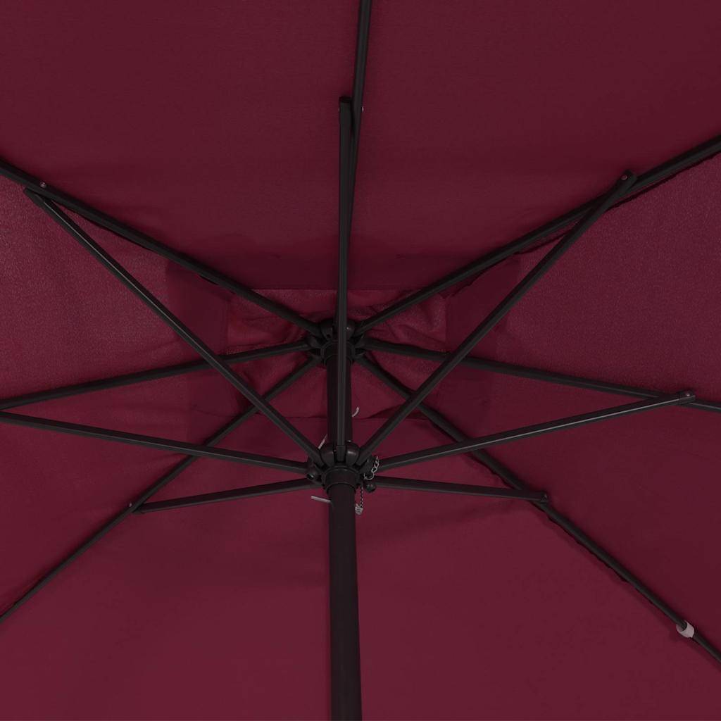 Parasol de jardin Bordeaux 295 x 295 x 245 cm Polyester et Acier - PANGIVO - Image 3