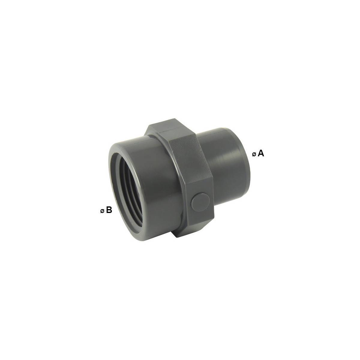 Codital - Adaptateur Male à coller / femelle à visser en PVC - Ø A: 32mm | Ø B: 3/4'' - Imagen 2