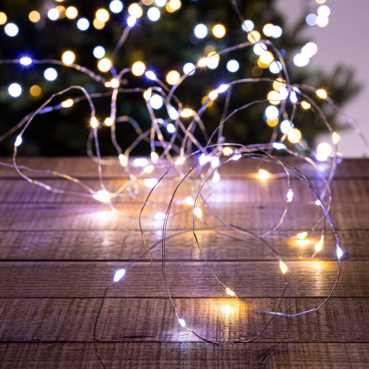 Feeric Christmas - Guirlande lumineuse extérieur solaire 30m 300L blanc froid/chaud - Feeric Lights & Christmas