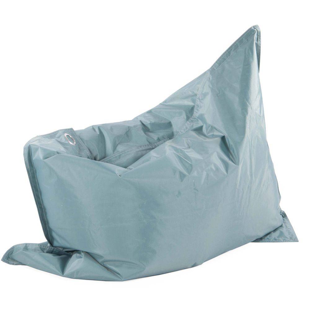 Jardindeco - Grand coussin uni Maxi Bleu Mineral - Imagen 4