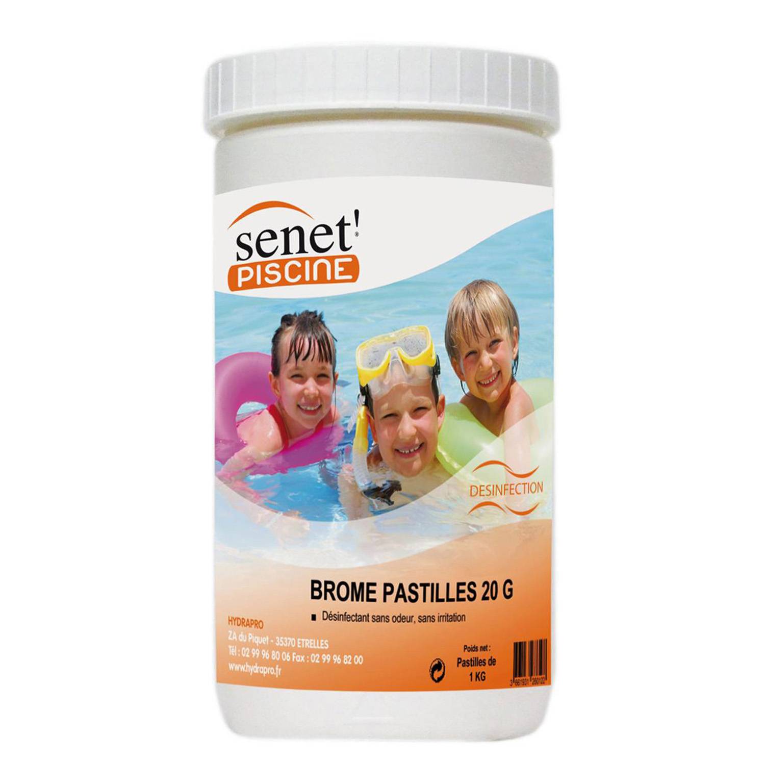 Sans Marque - Brome en pastilles de 20g - Pot de 1 kg. - senet' piscine