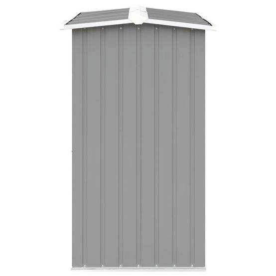Abri de Stockage Bois XXL Acier Galvanisé pour Jardin 330x92x153 cm Gris - ComfortXL Outdoor Living - Image 4