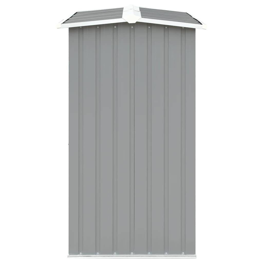 Abri de Stockage Bois XXL Acier Galvanisé pour Jardin 330x92x153 cm Gris - ComfortXL Outdoor Living - Image 4