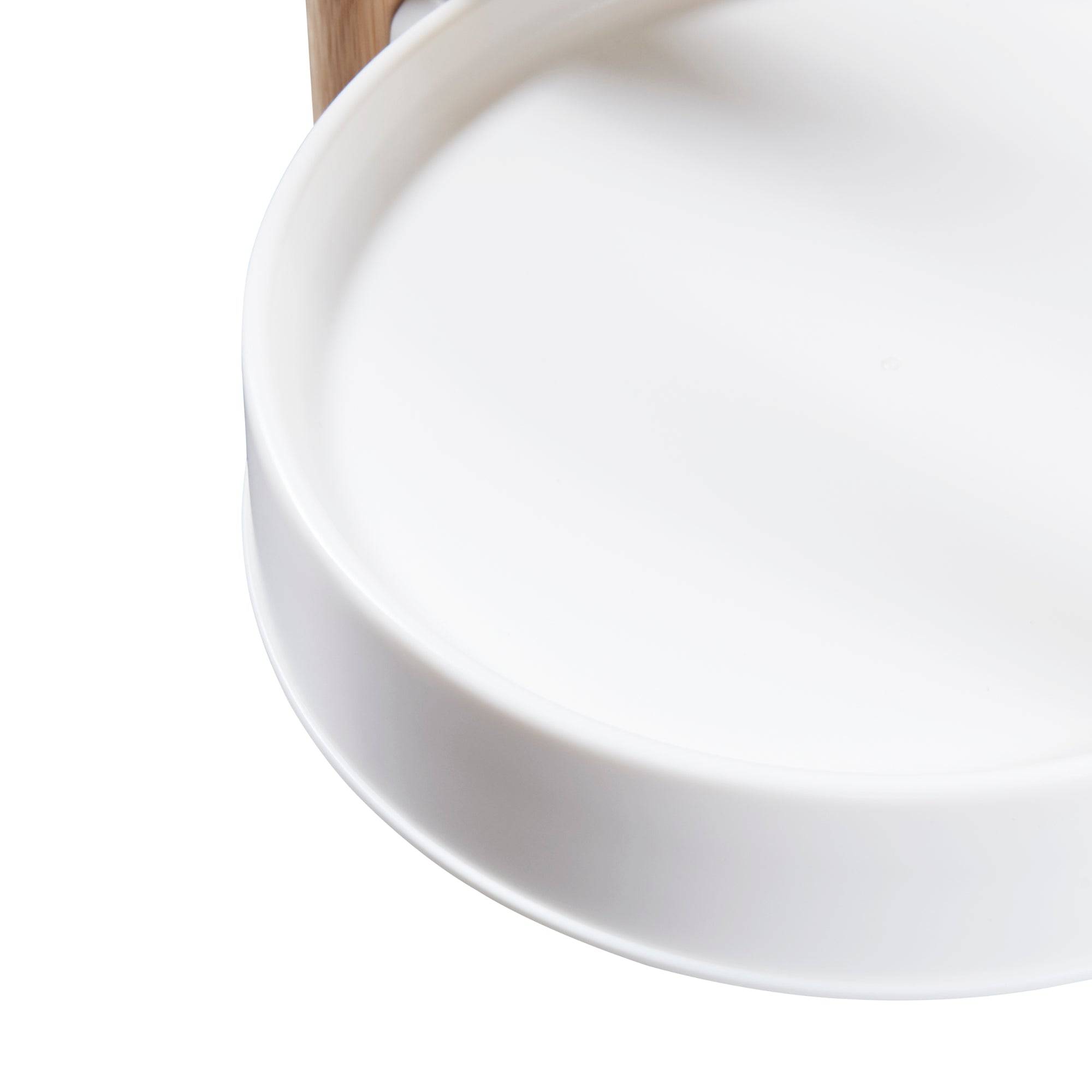 Étagère à plantes sastamala à 4 niveaux bambou plastique 85 x 32 x 32 cm naturel blanc - Image 4