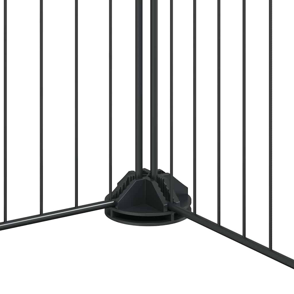 Vidaxl - Cage animaux de compagnie à 20 panneaux et porte Noir 140x70x35 cm vidaXL 3114058 - Imagen 4