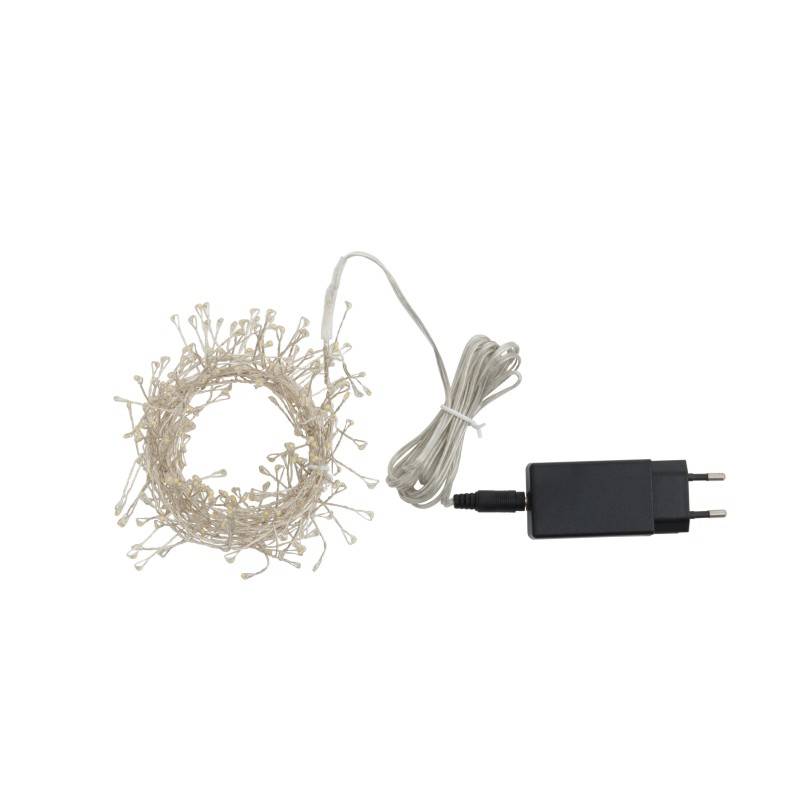 Guirlande lumineuse en plastique blanc 2m - J-Line - Image 4