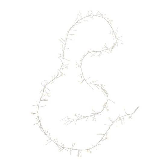Guirlande lumineuse en plastique blanc 2m - J-Line - Image 2