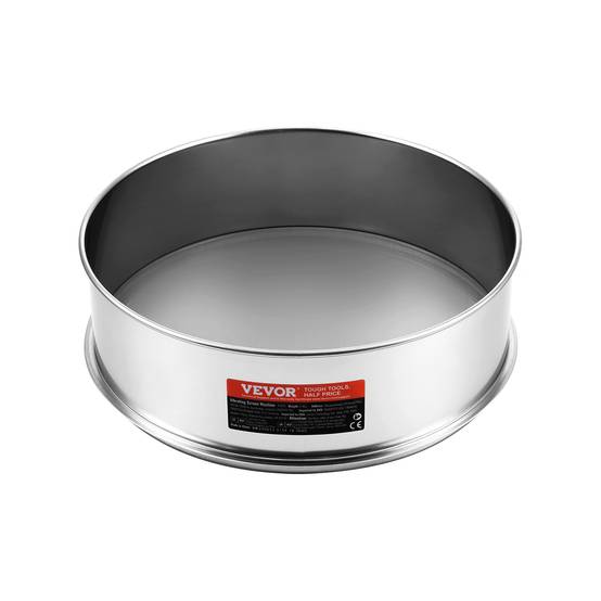 VEVOR Tamie à farine 80 mailles, acier inox 304, diamètre 12.6 pouces, pour haricots, riz, farine, 5 tailles. - Image 9