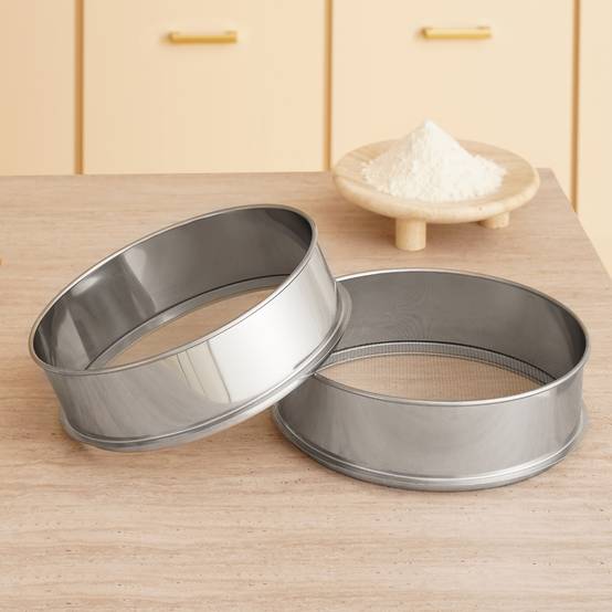 VEVOR Tamie à farine 80 mailles, acier inox 304, diamètre 12.6 pouces, pour haricots, riz, farine, 5 tailles. - Image 8