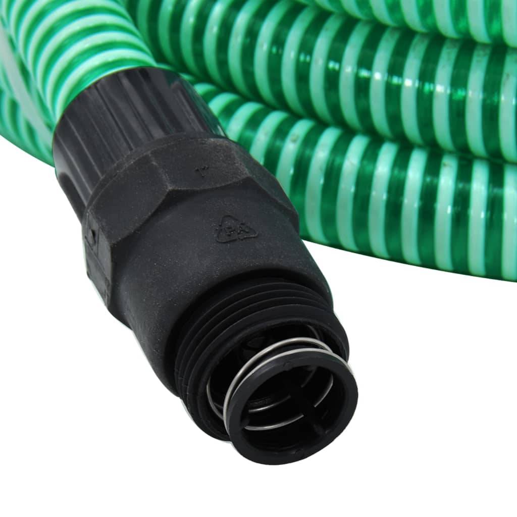 Vidaxl - Tuyau d'aspiration avec raccords en PVC vert 1" 7 m PVC vidaXL 151071 - Image 5