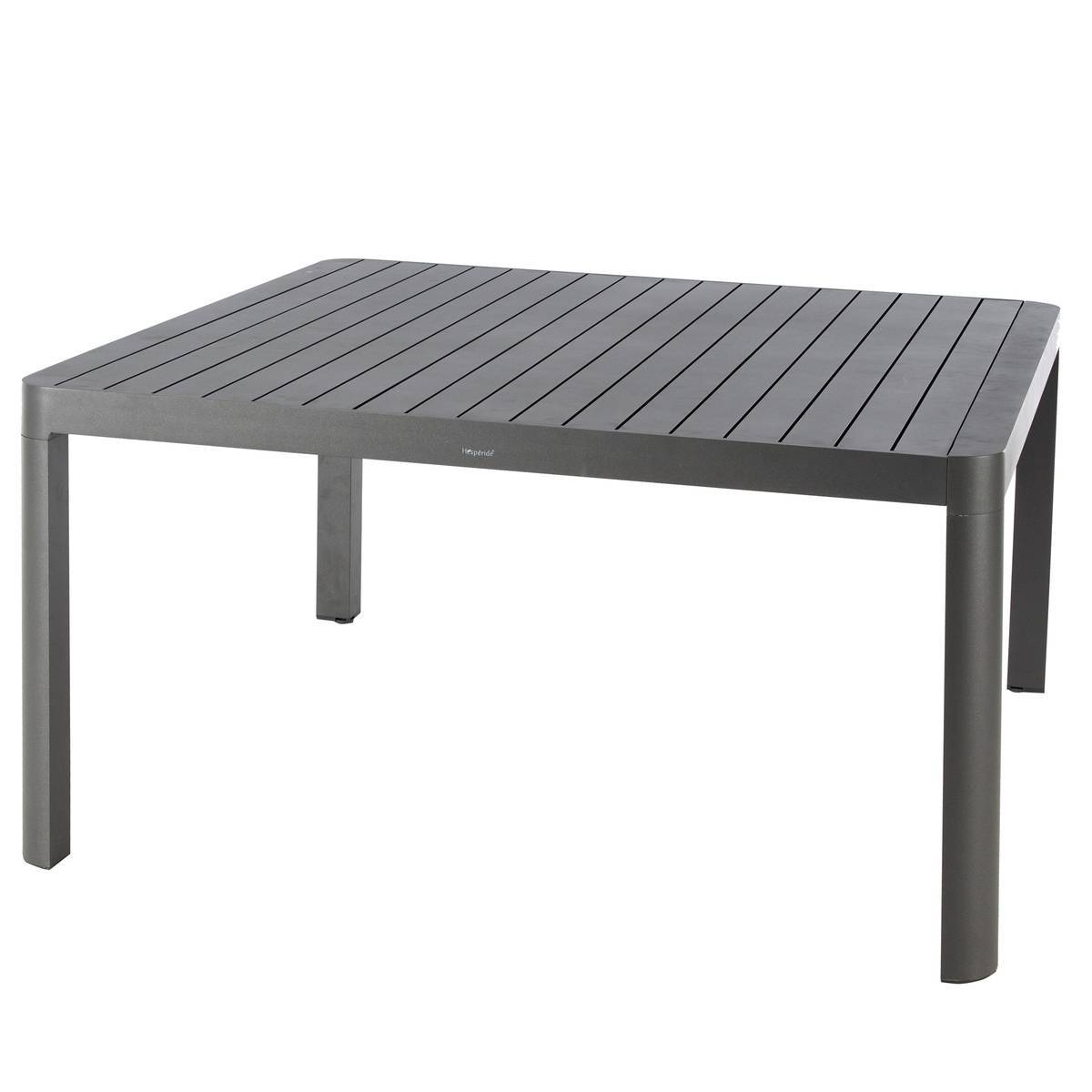 Hesperide - Table de jardin extensible carrée "Paradize" graphite 10 places en aluminium traité époxy Hespéride - Imagen 2