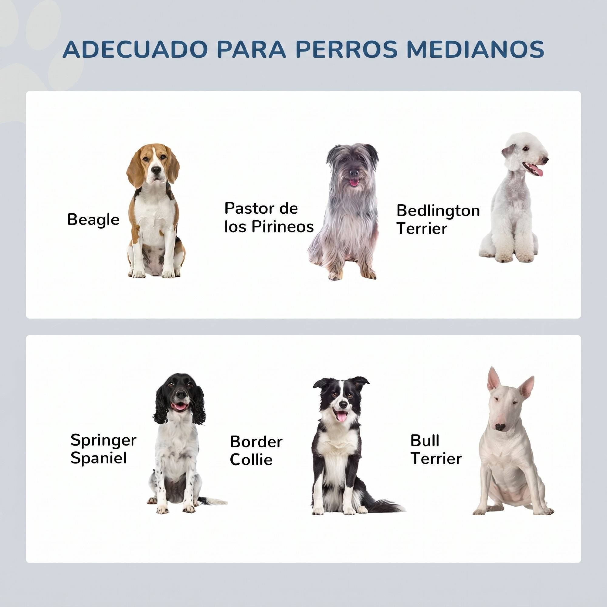 Gamelle surélevée pour chien avec 2 bols amovibles en acier inoxydable 58,4 x 30,5 x 25,4 cm Gris - Image 9