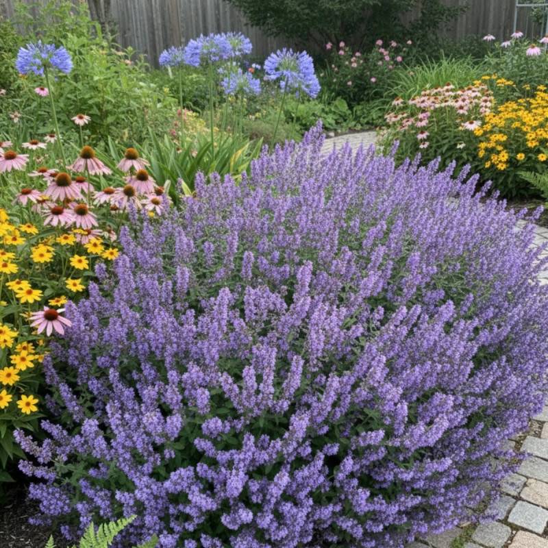 Herbe aux chats - Menthe des chats Walker's Low, Nepeta à fleurs Bleue/ - feuillage Persistant - Godet - 5/20 cm - Imagen 1