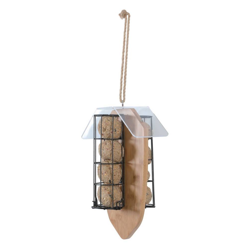 Zolux - Support pour 8 boules de graisse Bamboo pour oiseaux - Imagen 3