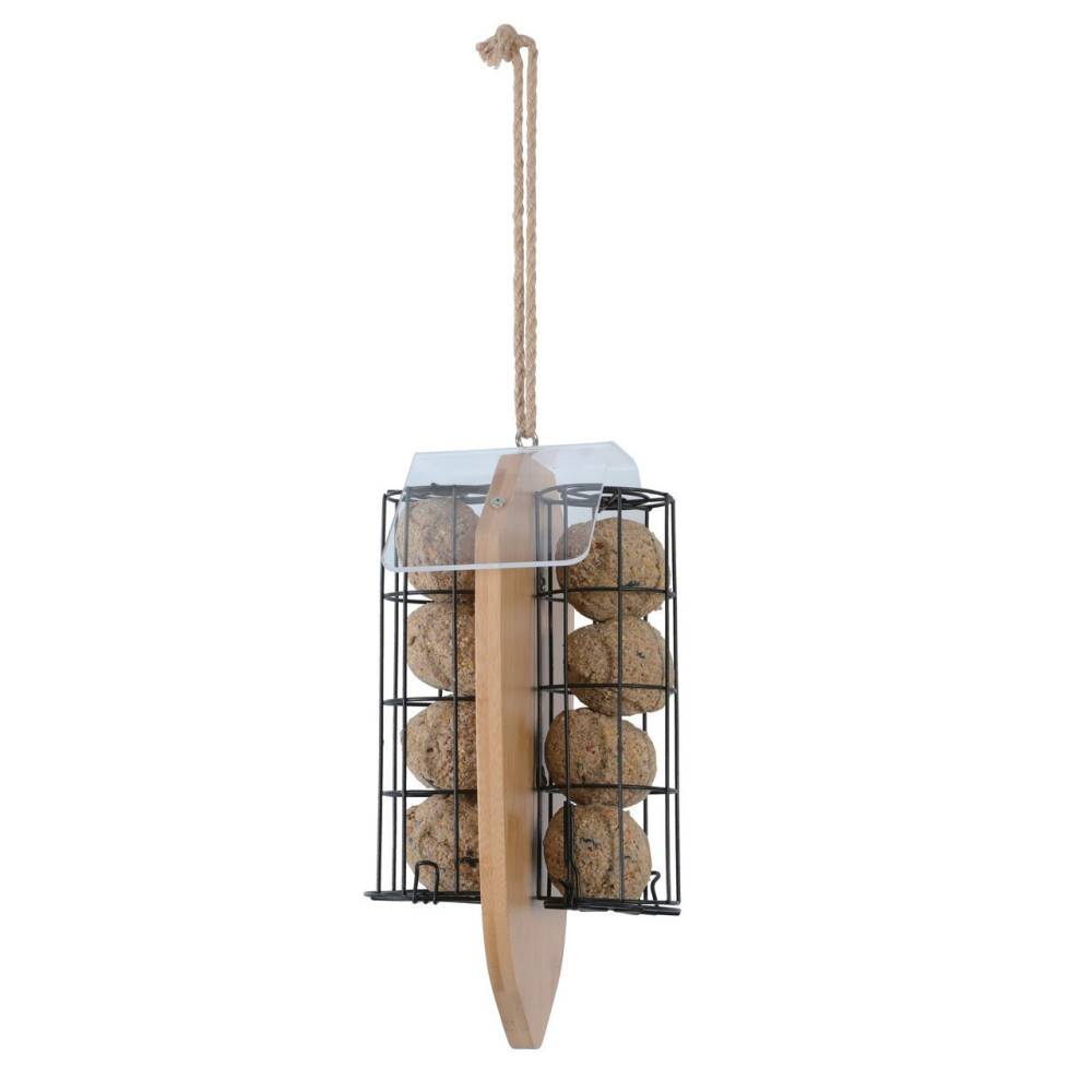 Zolux - Support pour 8 boules de graisse Bamboo pour oiseaux - Imagen 2