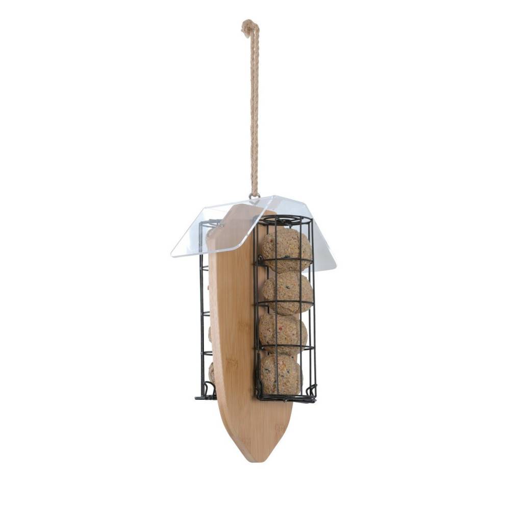 Zolux - Support pour 8 boules de graisse Bamboo pour oiseaux - Imagen 4