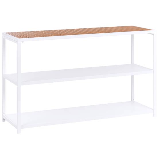 Beliani - Cuisine de jardin Acier Marron/blanc AVETRANA - 150x50x90- Beliani - Image 2