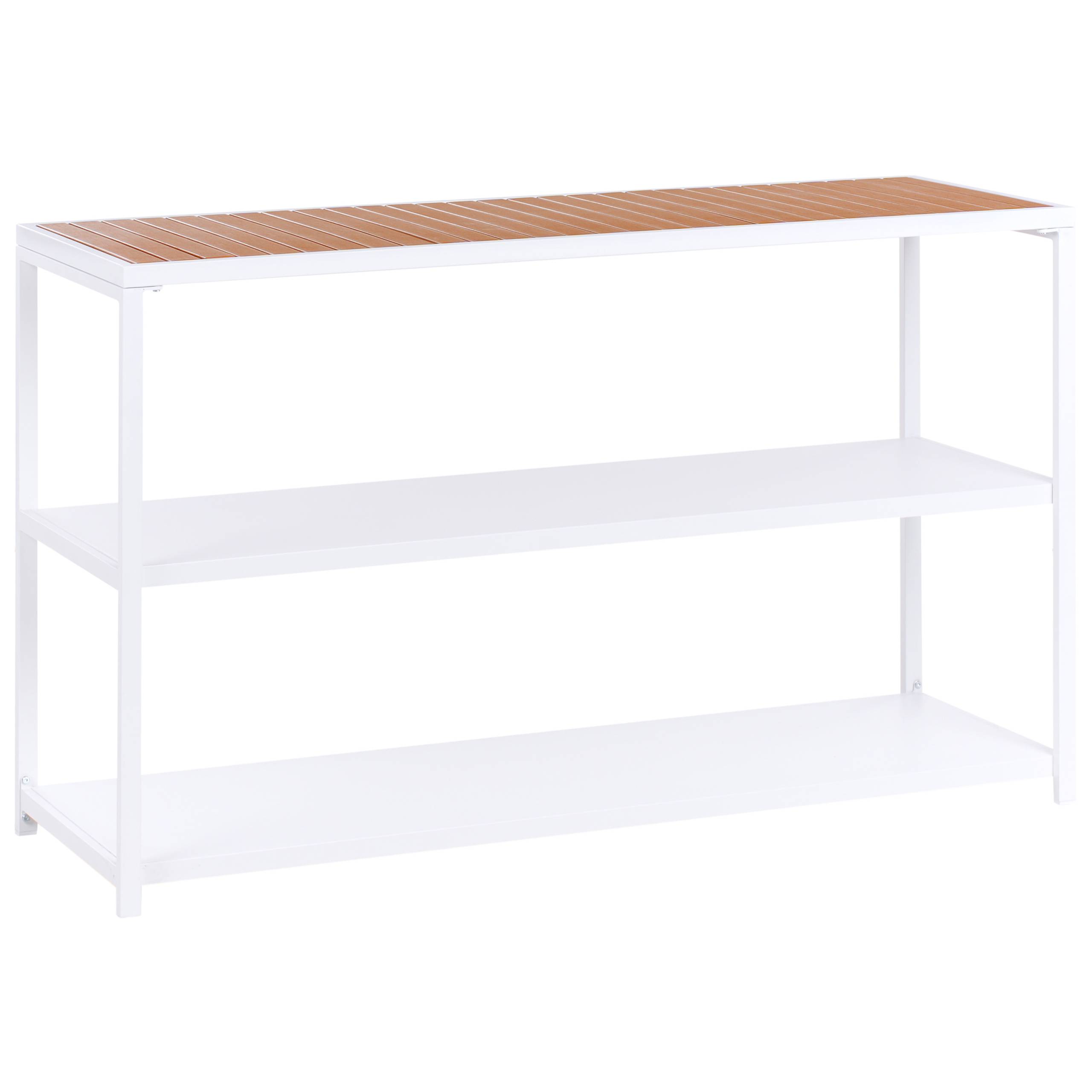 Beliani - Cuisine de jardin Acier Marron/blanc AVETRANA - 150x50x90- Beliani - Image 2