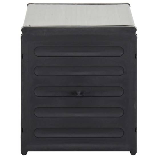 Armoire de rangement d'extérieur - Armoire à déchets de jardin Gris 85x34x40 cm - Image 3
