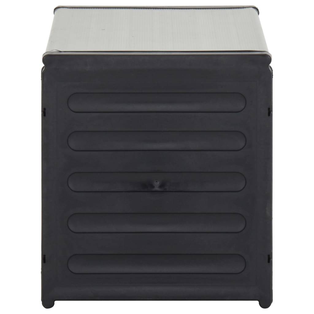 Armoire de rangement d'extérieur - Armoire à déchets de jardin Gris 85x34x40 cm - Image 3