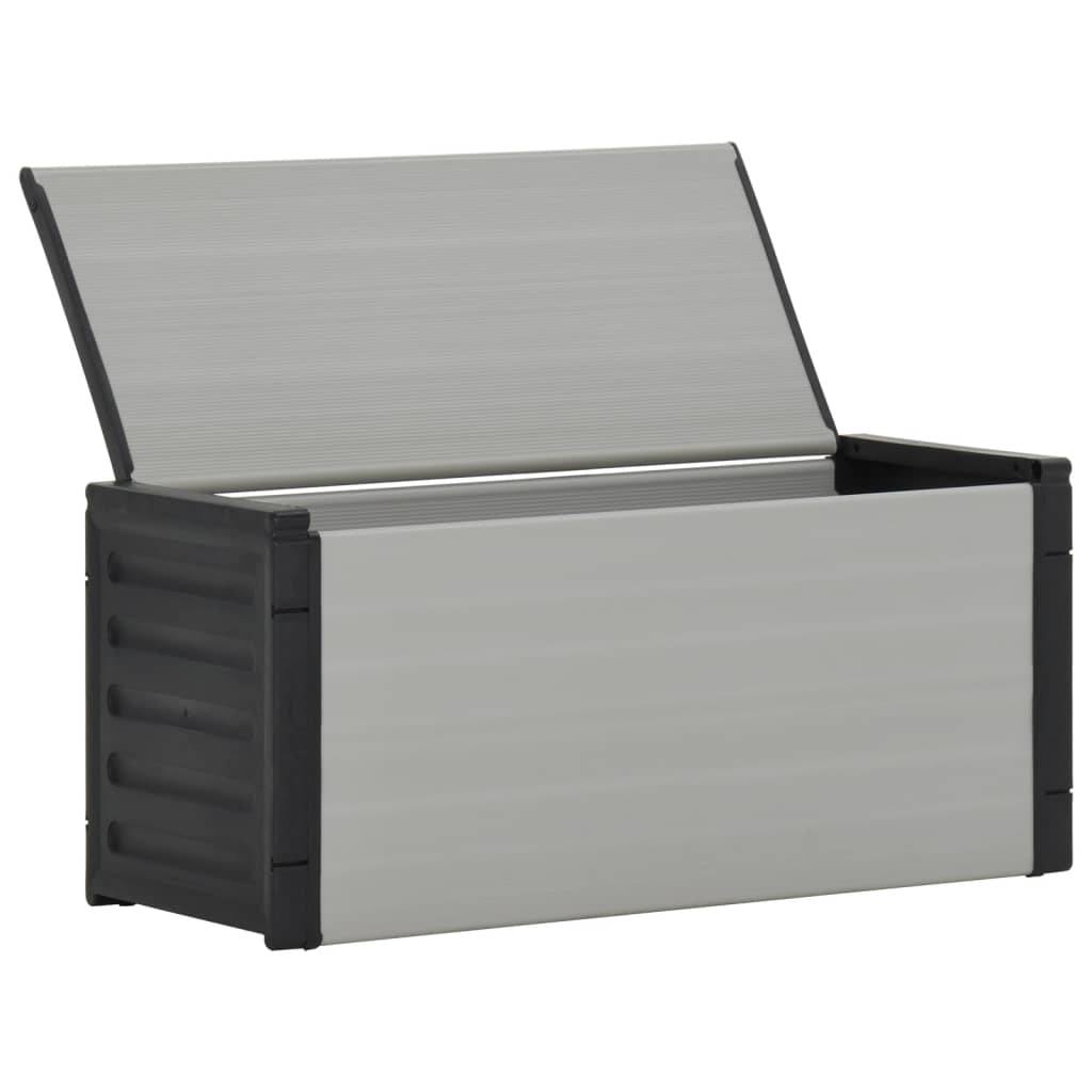 Armoire de rangement d'extérieur - Armoire à déchets de jardin Gris 85x34x40 cm - Image 4