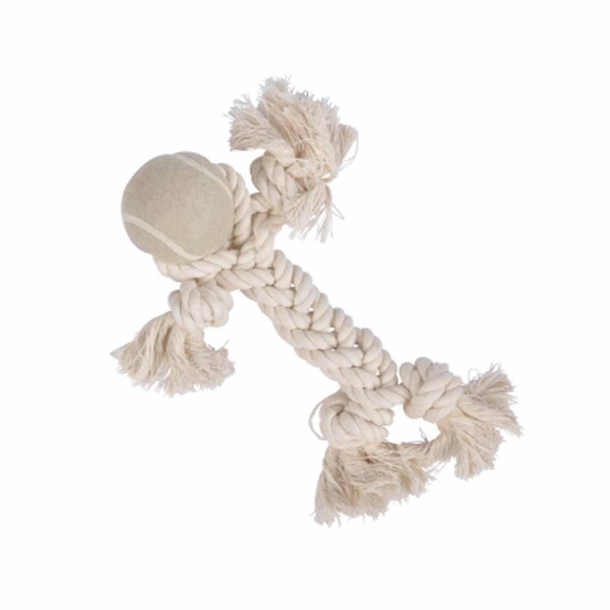 Jouet Bonhomme pour Chien "Slow Life" 25cm Écru