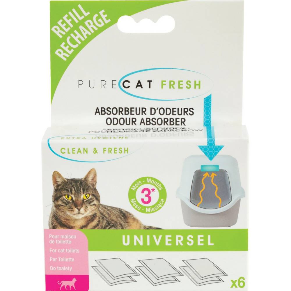Recharge filtre anti-odeurs pour maison de toilette de chat - Image 3