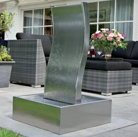 Ubbink - Fontaine de terrasse Genova Ubbink en inox avec pompe - Imagen 2