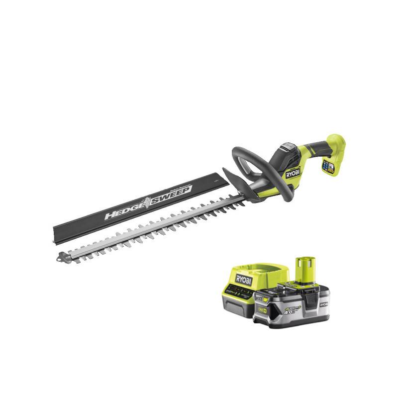 Ryobi - Pack RYOBI Taille-haies 18V One+ LINEA 50 cm RY18HT50A-0 - 1 Batterie 4.0Ah - 1 Chargeur rapide RC18120-140