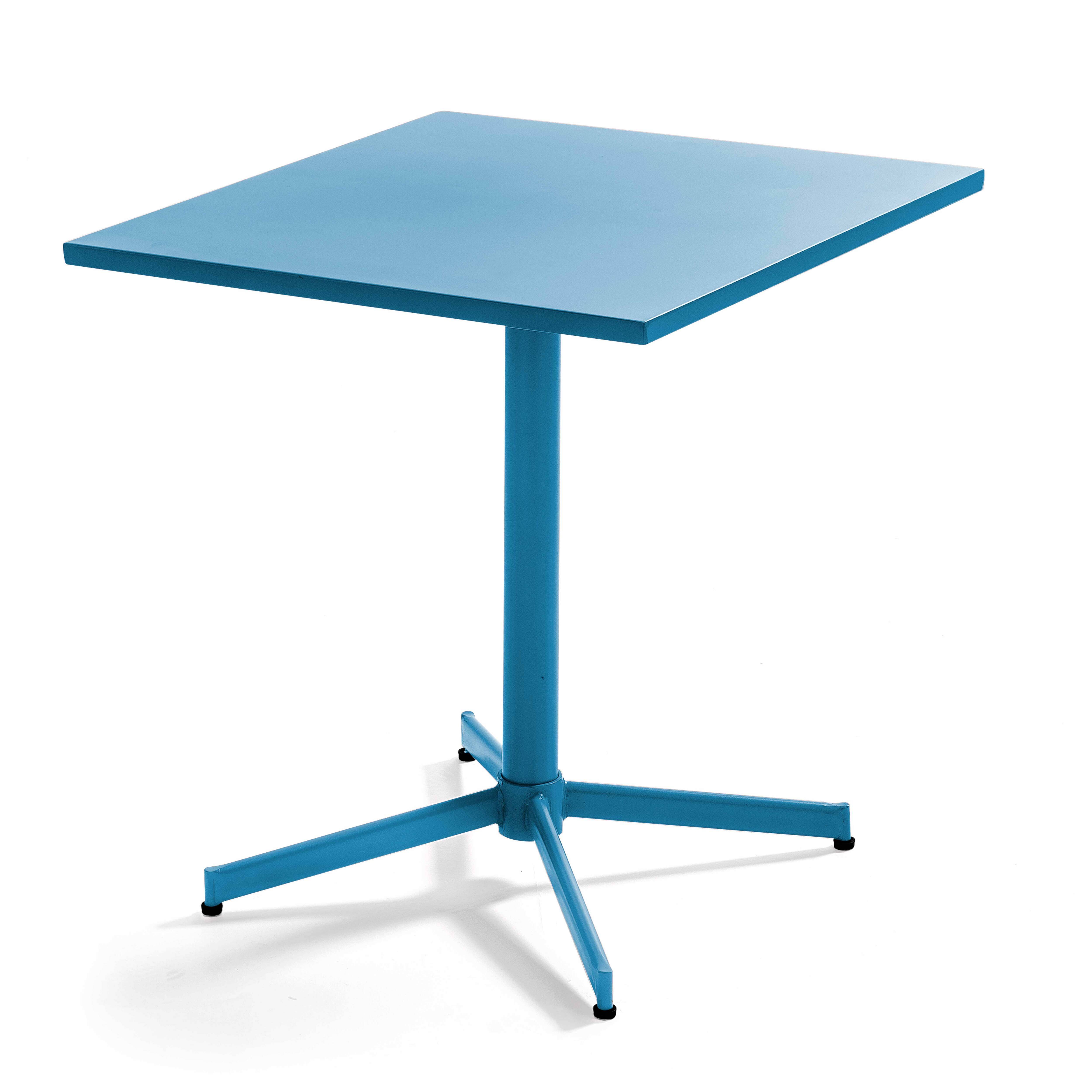 Oviala - Ensemble table inclinable de jardin et 2 chaises bleu pacific Palavas - Oviala - Imagen 2
