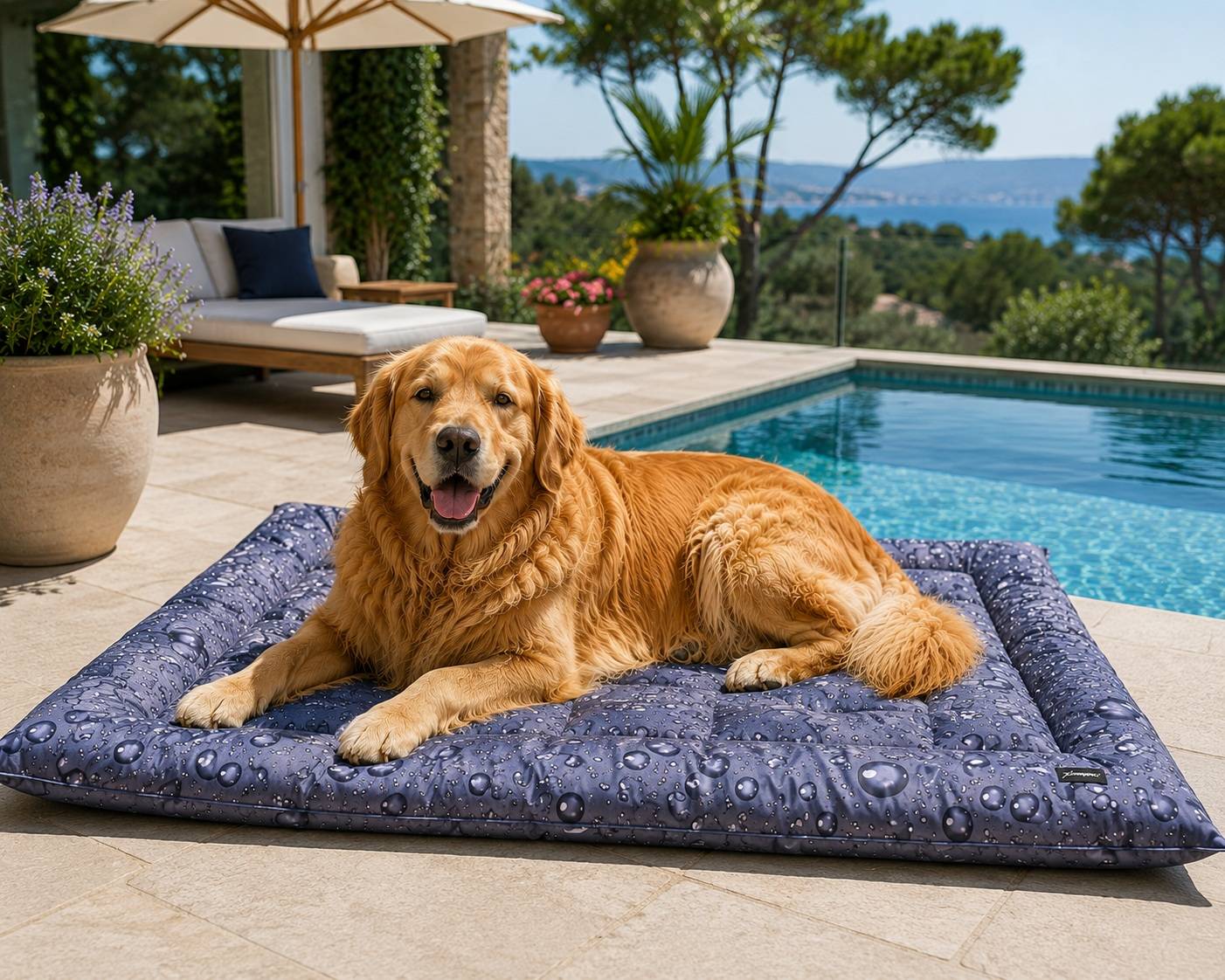 Tapis rafraîchissant pour chien 80 x 120 cm Fresk gris - Image 6