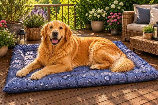 Tapis rafraîchissant pour chien 80 x 120 cm Fresk gris - Image 4