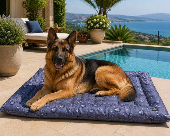 Tapis rafraîchissant pour chien 80 x 120 cm Fresk gris - Image 7