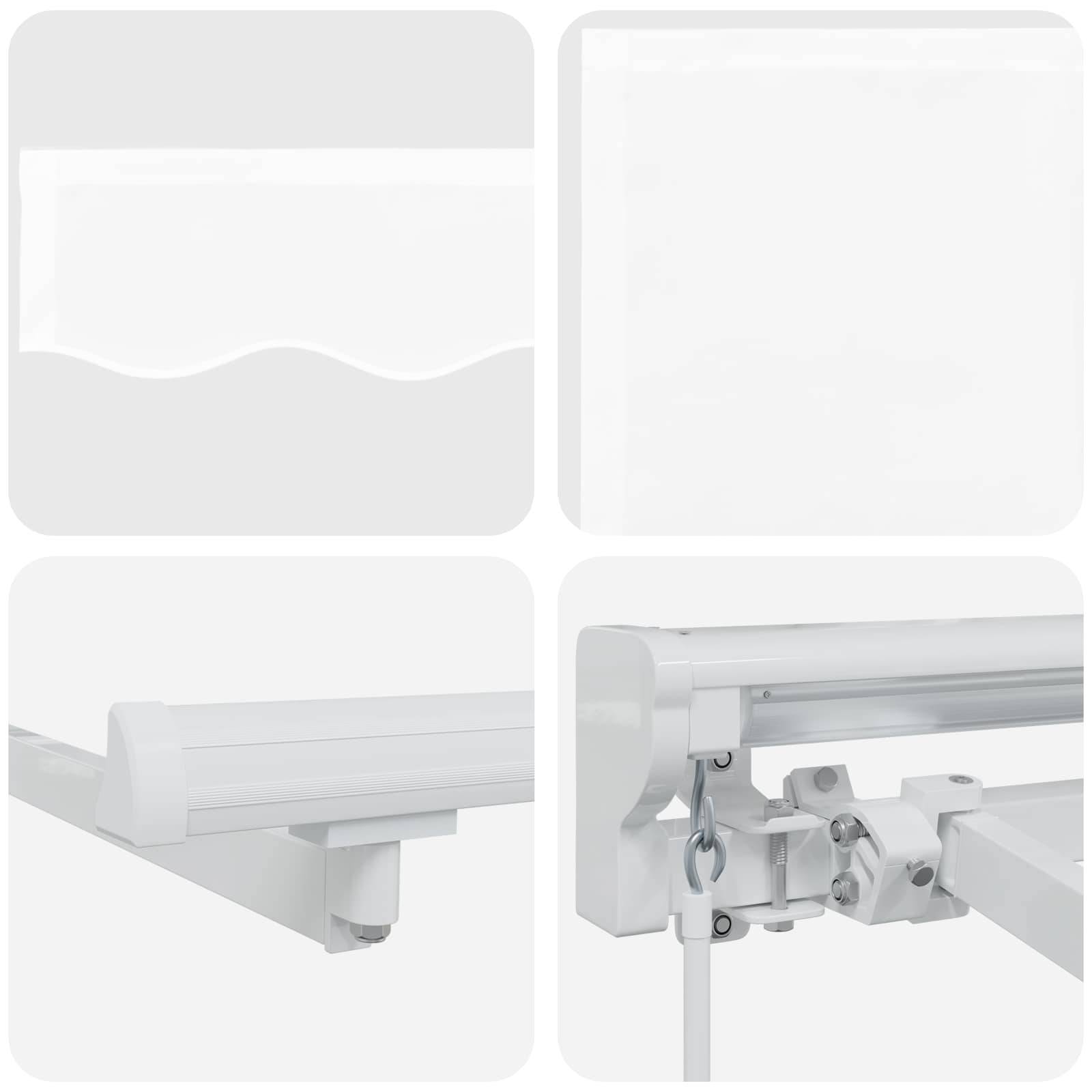 PANGIVO - Store rétractable manuel Polyester Blanc 4 x 3,5 m - PANGIVO - Image 6