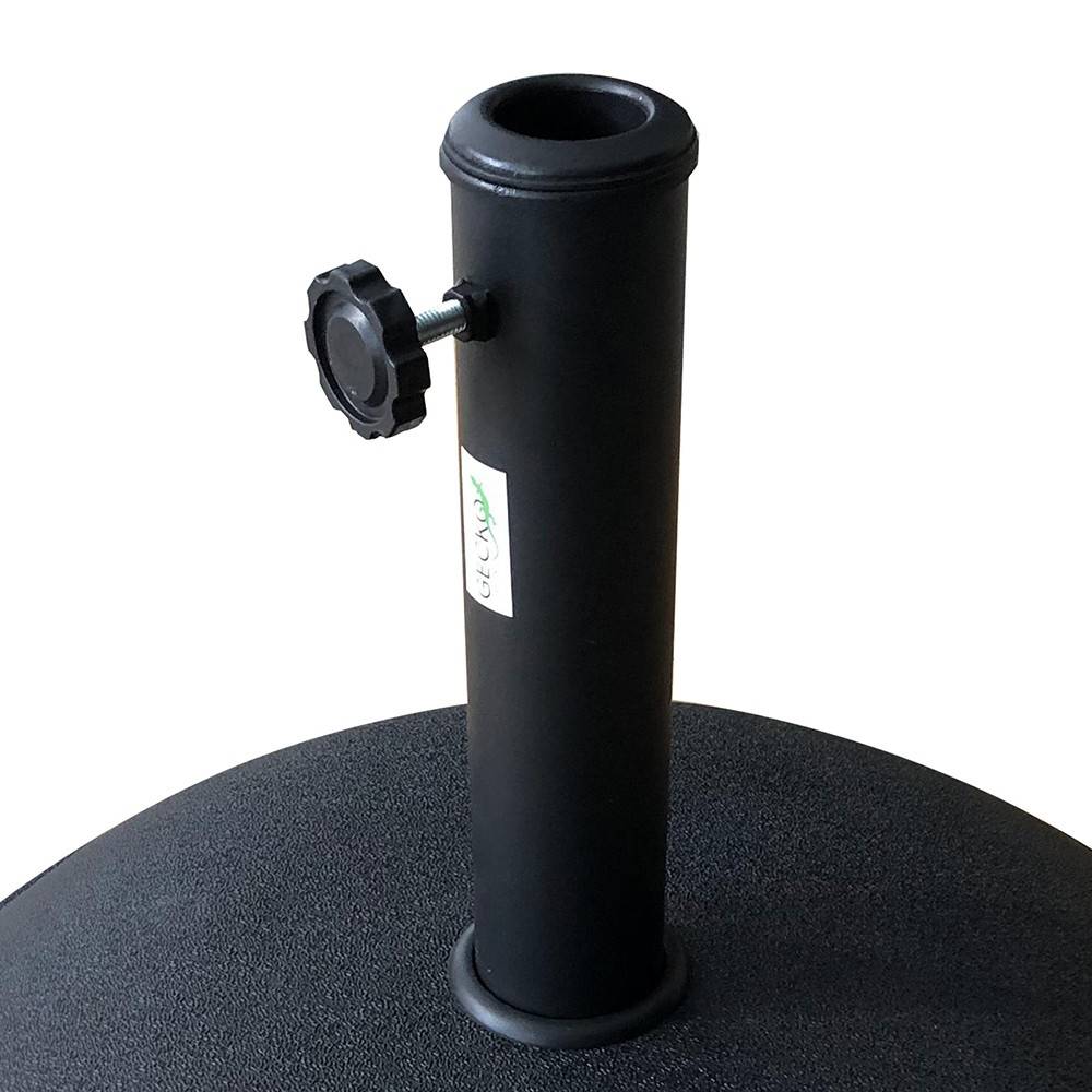 Pied de parasol rond en ciment gris 25 kg Cimenta - Gecko Jardin - Imagen 5